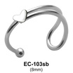 Heart Circular Ear Cuff EC-103b